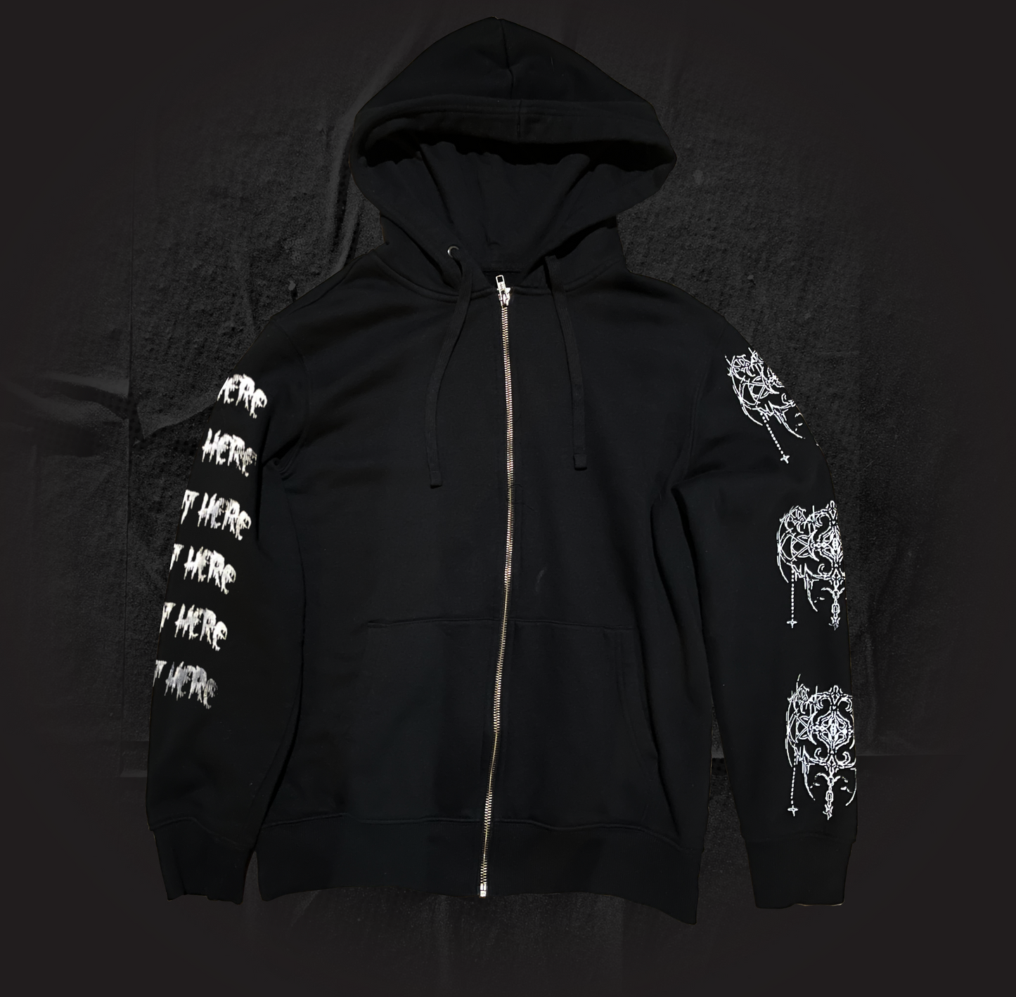 Toxic Wasteland Zip-Up Sweatshirt - Black